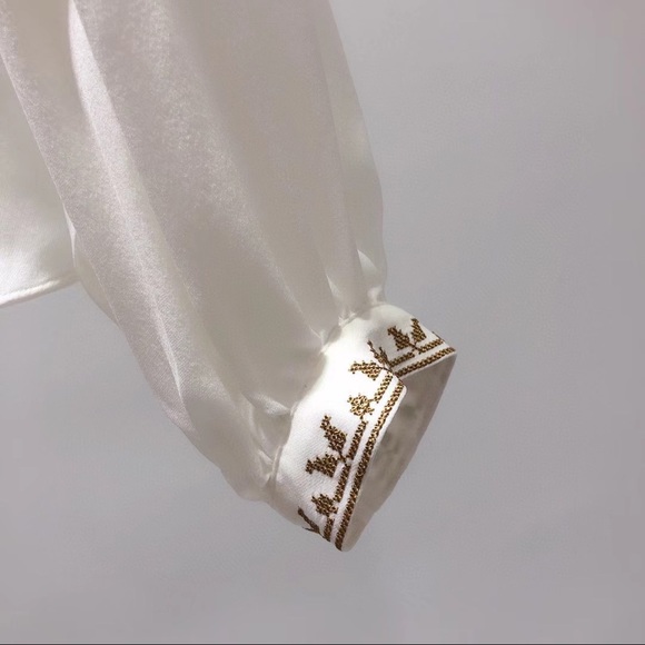 Nili Lotan Silk top embroidery-brand new S - Picture 7 of 14